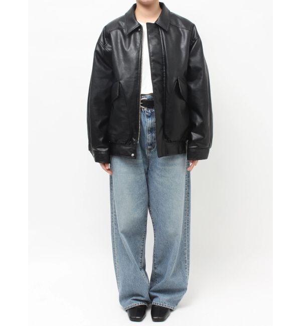 Ungrid「ポケットデザインフェイクレザーブルゾン」|ブルゾン・スタジャン|
