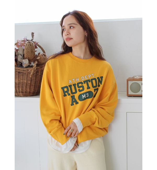 Ungrid「ルーズシルエットロゴスウェット」|スウェット・ジャージ|マスタード