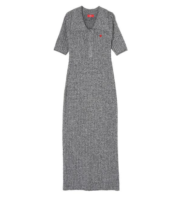 LAGUNAMOON「【POLO BCSコラボ】カラーネックメランジケーブルニットワンピース」|ワンピース|