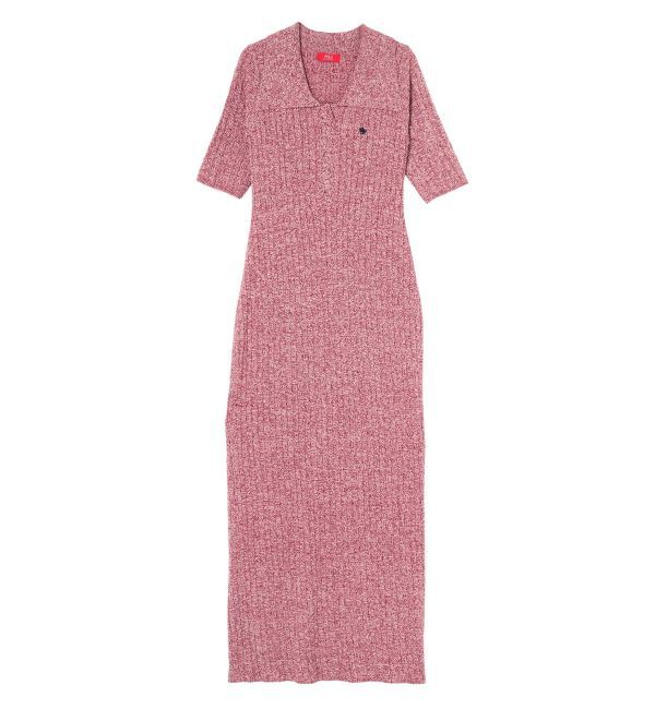 LAGUNAMOON「【POLO BCSコラボ】カラーネックメランジケーブルニットワンピース」|ワンピース|