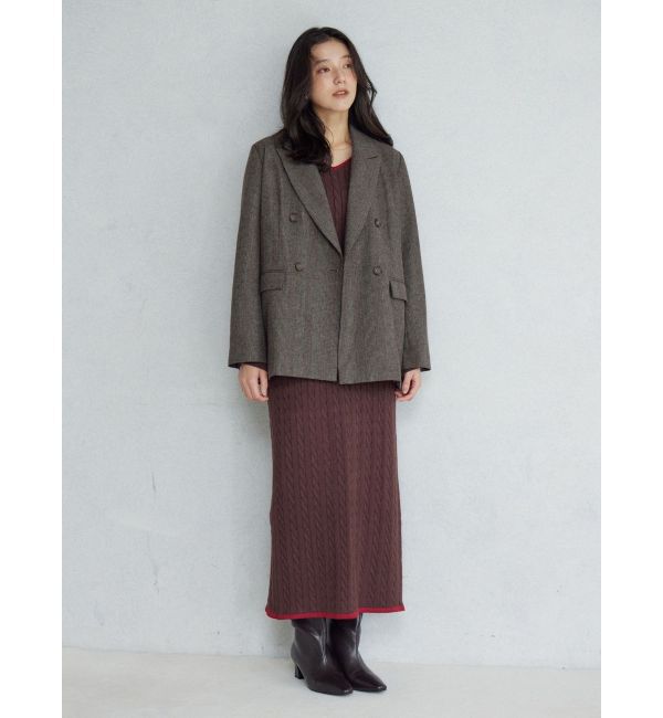 LAGUNAMOON「【POLO BCSコラボ】ケーブルラインニットワンピース」|ワンピース|