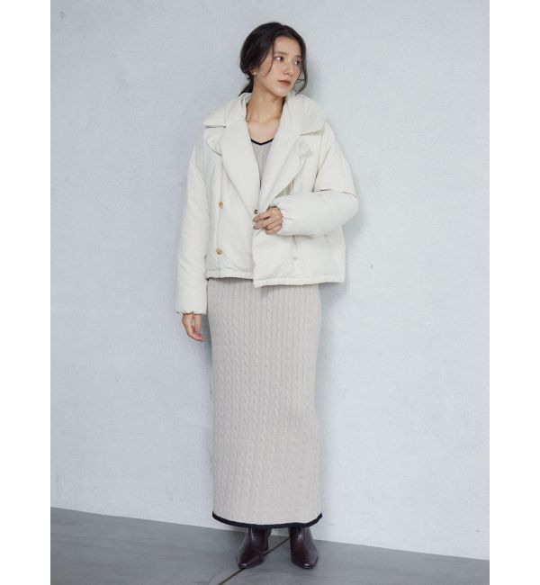 LAGUNAMOON「【POLO BCSコラボ】ケーブルラインニットワンピース」|ワンピース|