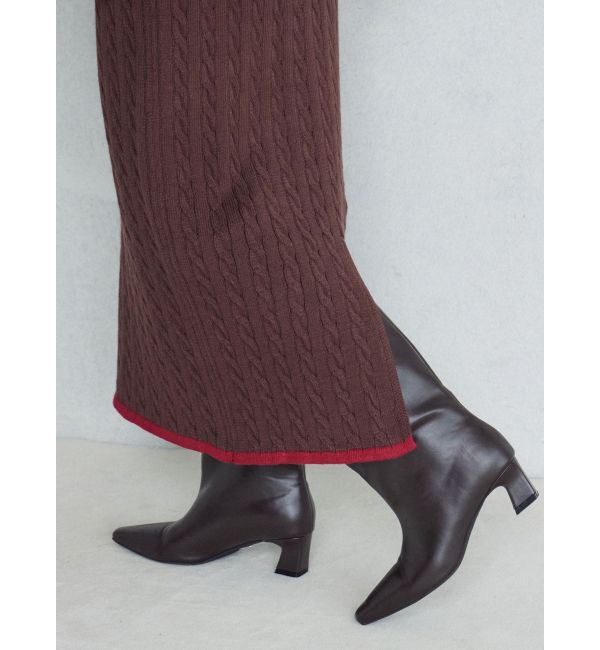 LAGUNAMOON「【POLO BCSコラボ】ケーブルラインニットワンピース」|ワンピース|