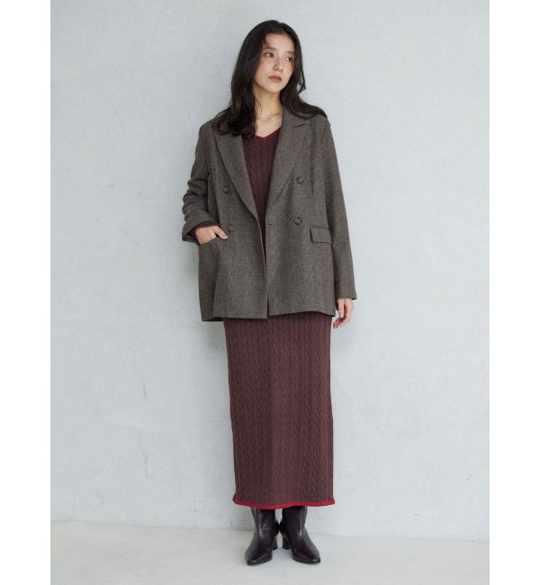 LAGUNAMOON「【POLO BCSコラボ】ケーブルラインニットワンピース」|ワンピース|