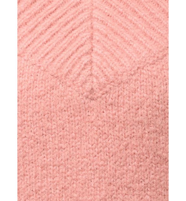 LAGUNAMOON「【WEB限定】Vネックカラーショートニットプルオーバー」|ニット・セーター|