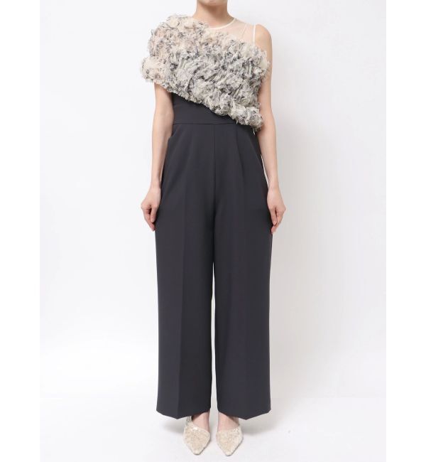 LAGUNAMOON「LADYチュールオフショルパンツドレス」|ドレス|