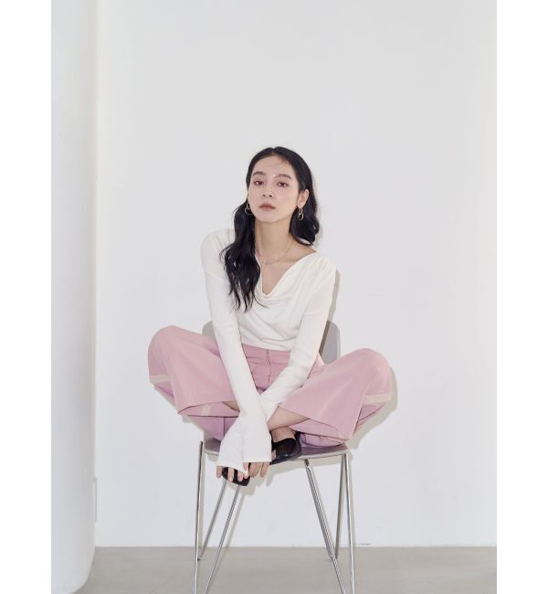 LAGUNAMOON「オフショルドレープ2WAYトップス」|Tシャツ・カットソー|