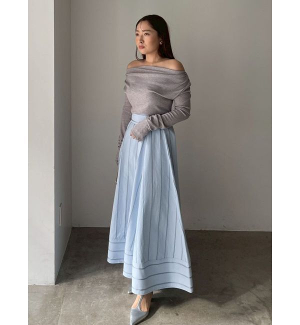 LAGUNAMOON「オフショルドレープ2WAYトップス」|Tシャツ・カットソー|