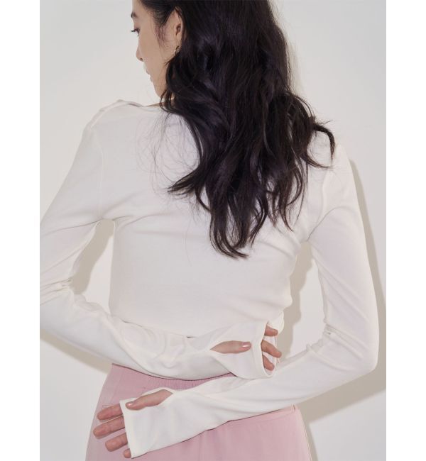 LAGUNAMOON「オフショルドレープ2WAYトップス」|Tシャツ・カットソー|