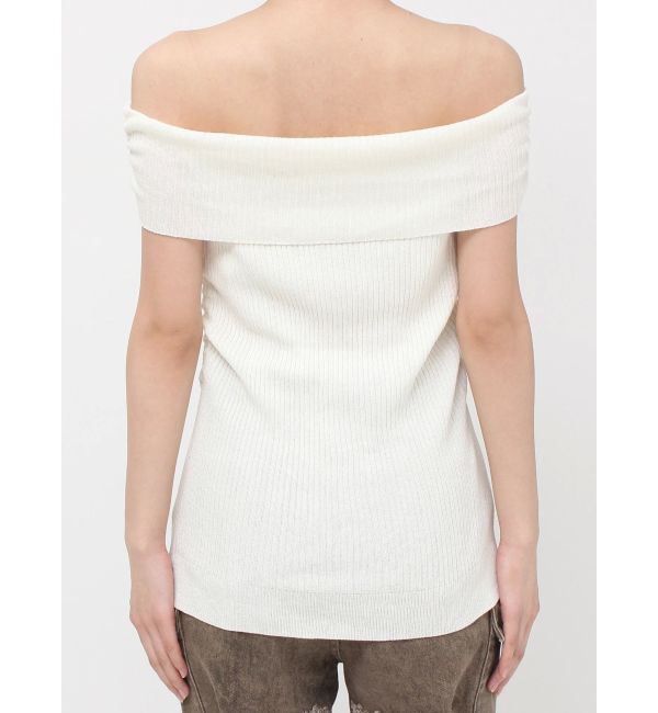 EVRIS「オフショルニットチュニック」|ニット・セーター|