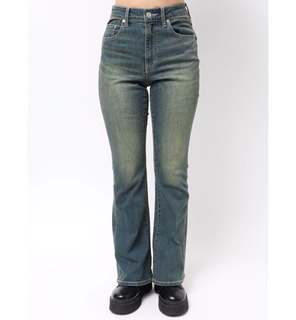 EVRIS「ヴィンテージライクストレッチフレアデニムパンツ」|デニム|