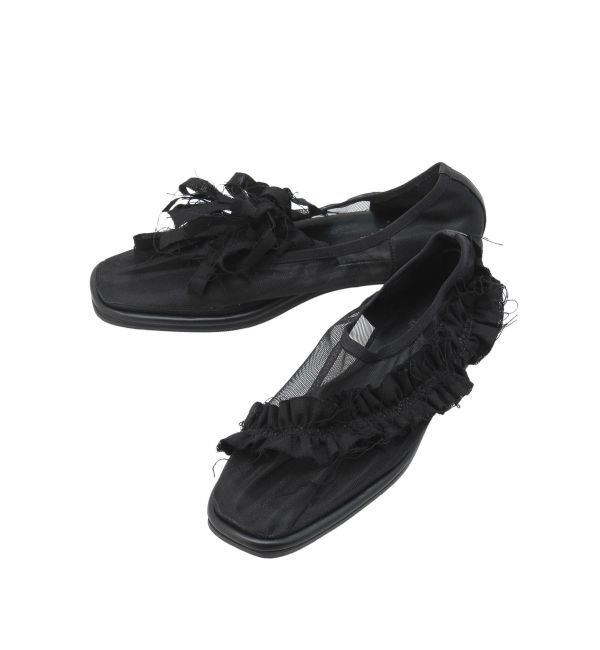 merry jenny「アシメメッシュフラットshoes」|バレエシューズ|