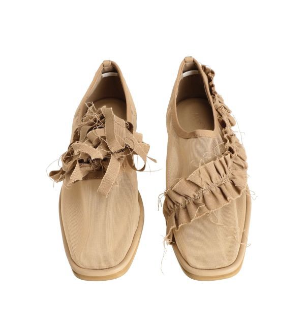 merry jenny「アシメメッシュフラットshoes」|バレエシューズ|