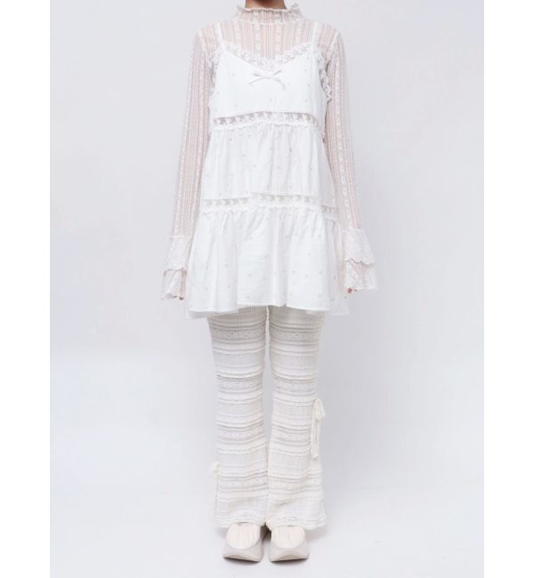 merry jenny「flowerフレアベビードール」|シャツ・ブラウス|