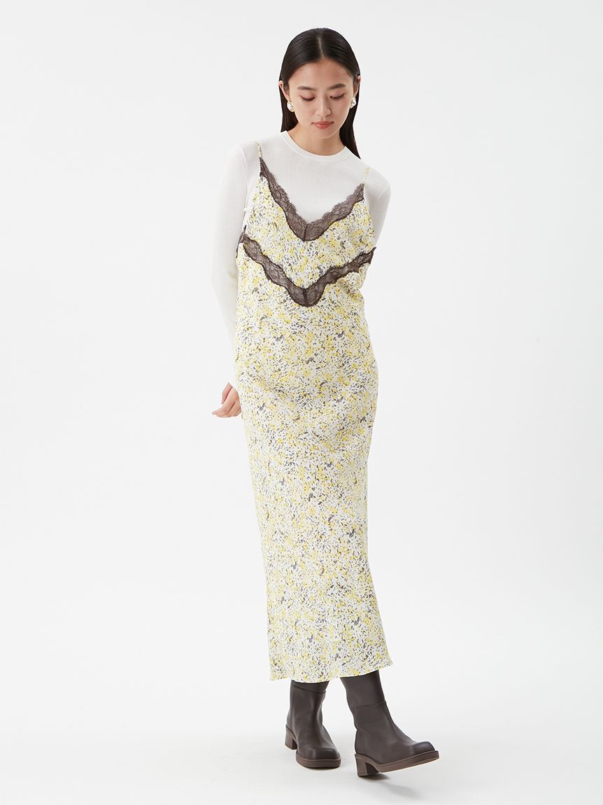 Mila Owen「シアーラメクルーネックリブニット」|ニット・セーター|