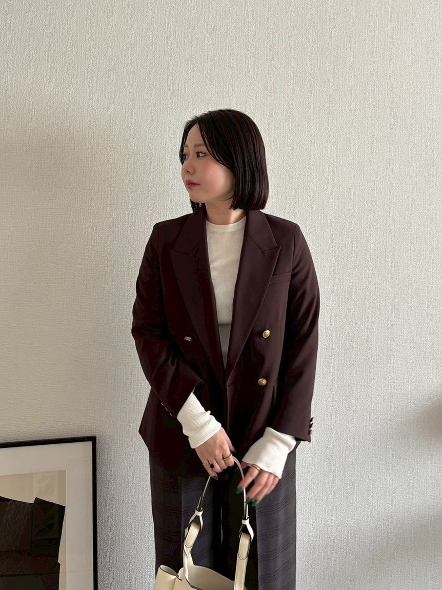 Mila Owen「シアーラメクルーネックリブニット」|ニット・セーター|