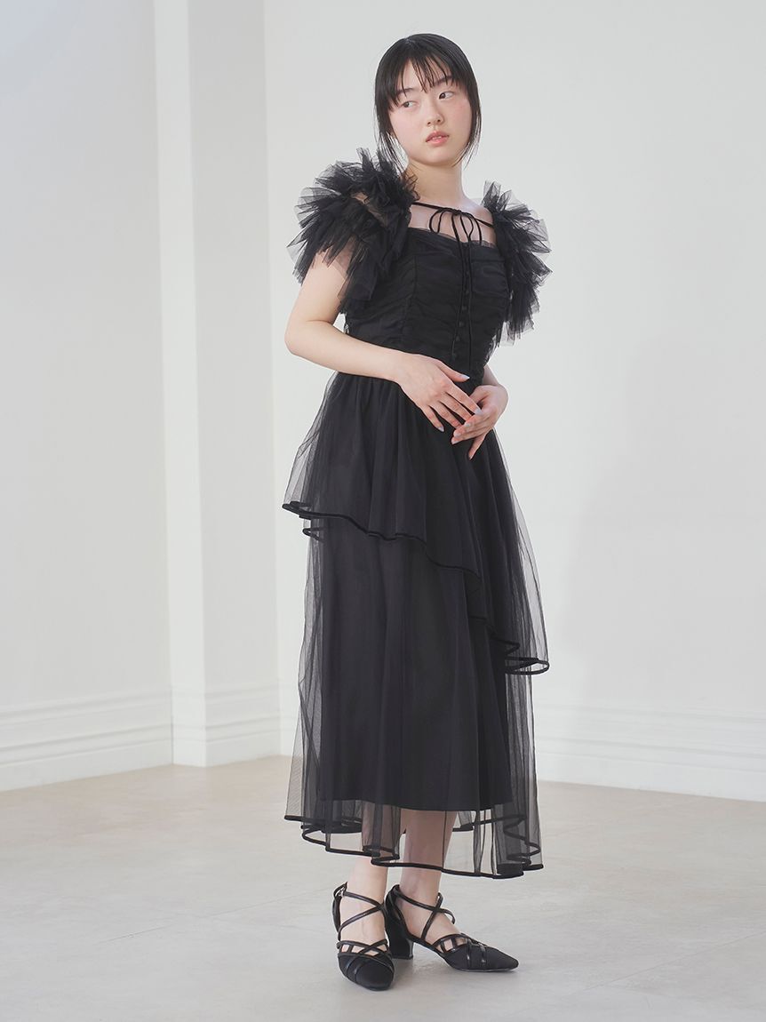 FURFUR「チュールボレロセットキャミドレス」|ドレス|