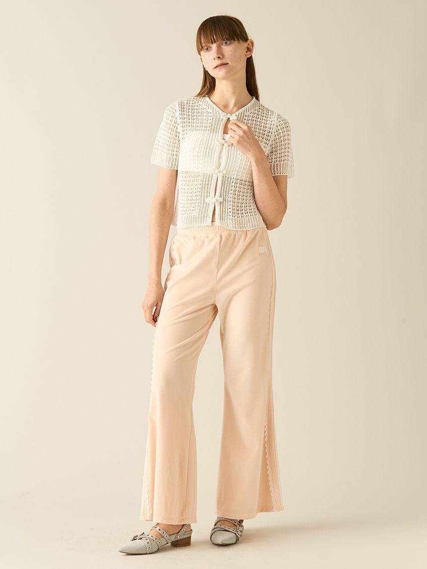 FURFUR「サイドレースベロアトラックパンツ」|チノ|