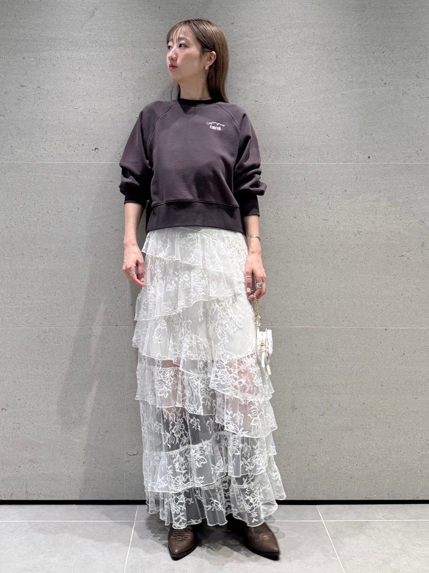 FURFUR「ティアードレーススカート」|スカート|
