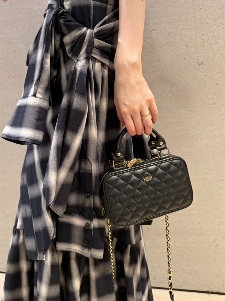 FURFUR「シャツドッキングチェックスカート」|スカート|