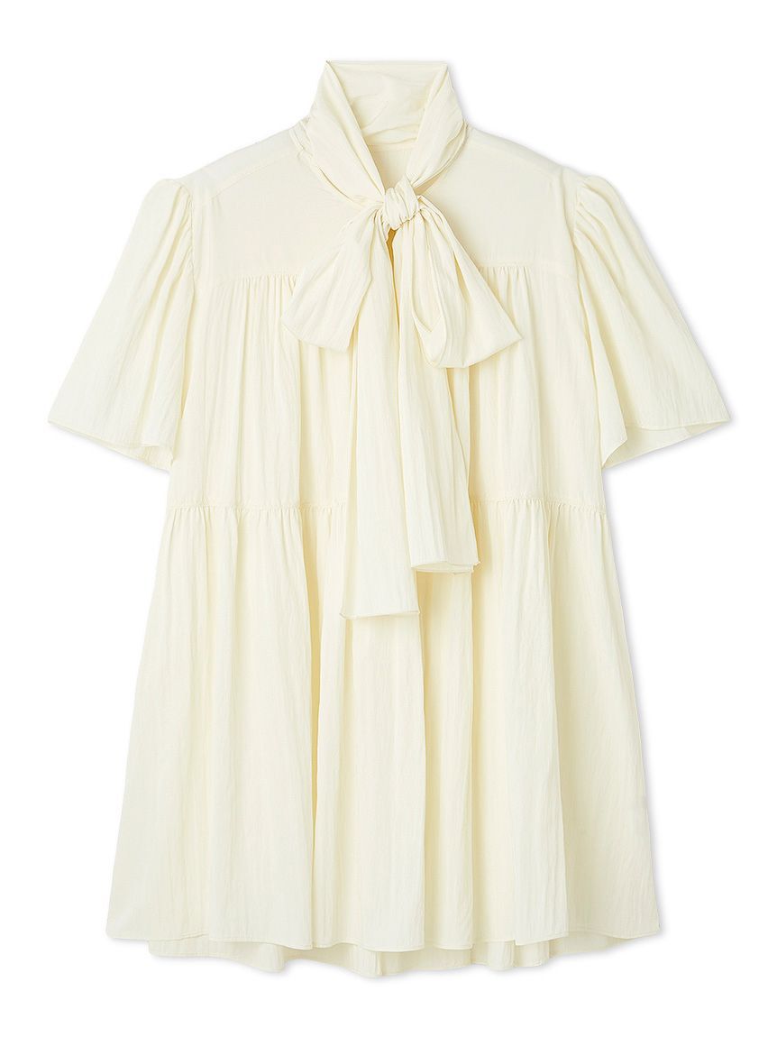 FURFUR「ボウタイギャザーチュニックシャツ」|ワンピース|