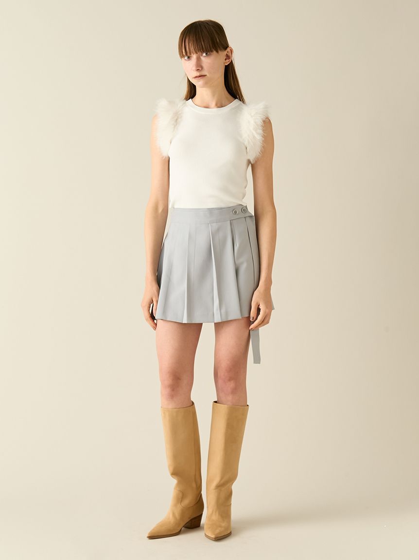 FURFUR「【限定カラー】エコファースリーブニットトップス」|ニット・セーター|