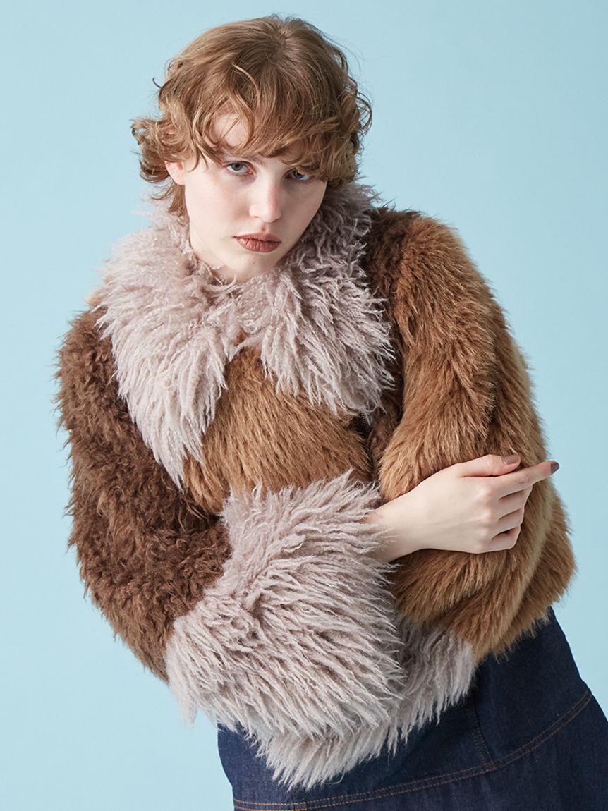 FURFUR「エコファーライダースジャケット」|ライダースジャケット|