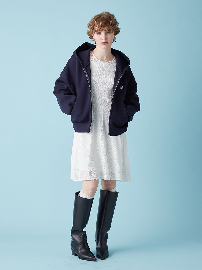 FURFUR「透かし編みニットワンピース」|ワンピース|