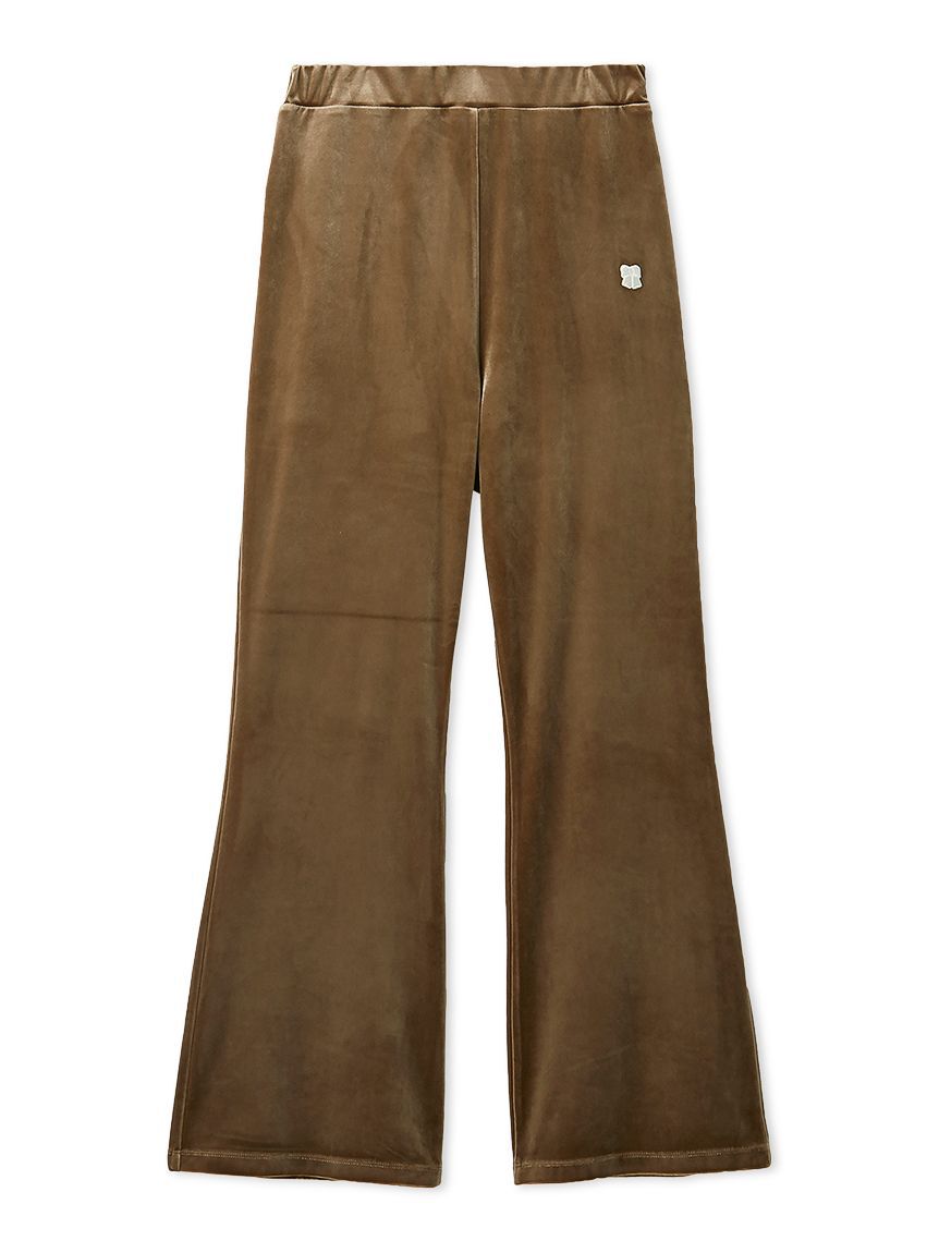 FURFUR「リボン刺繍イージーベロアパンツ」|チノ|