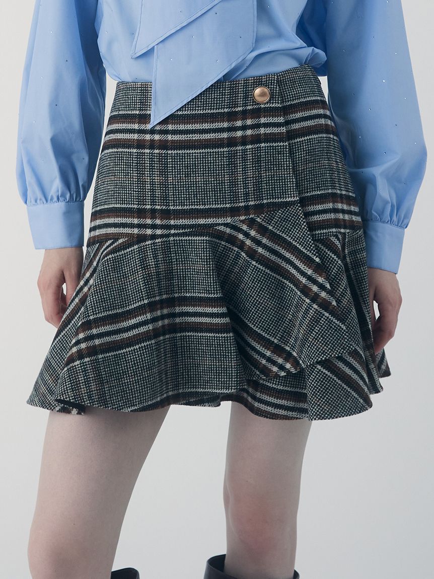 FURFUR「ツイードフレアスカート」|スカート|