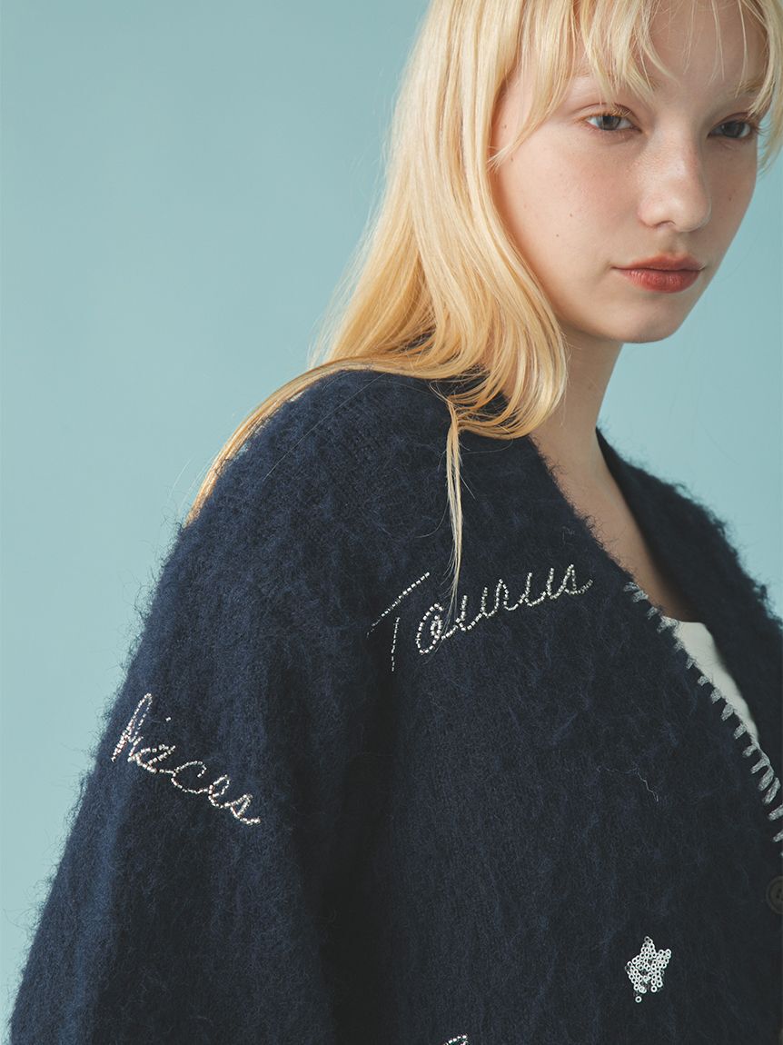 FURFUR「スターモチーフ刺繍カーディガン」|カーディガン|