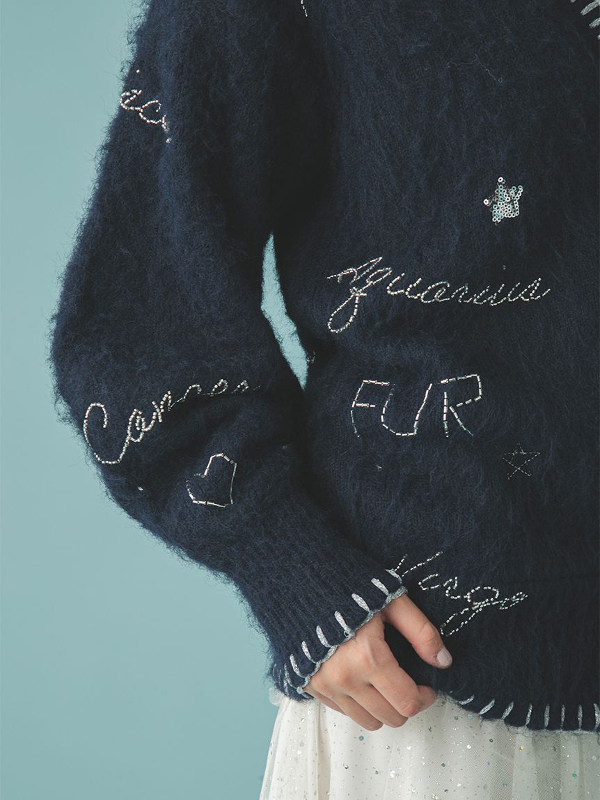 FURFUR「スターモチーフ刺繍カーディガン」|カーディガン|