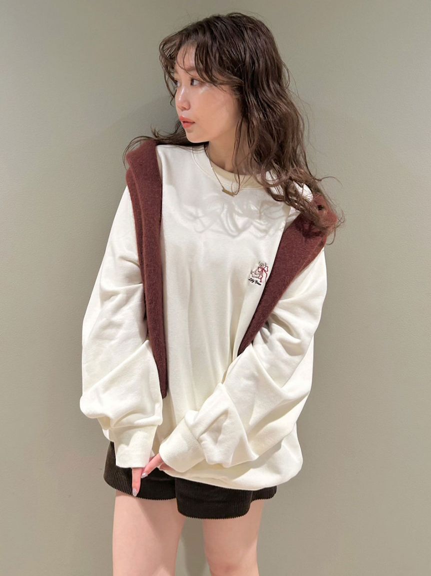 LILY BROWN「Lily Bearリボンスウェット」|スウェット・ジャージ|IVR