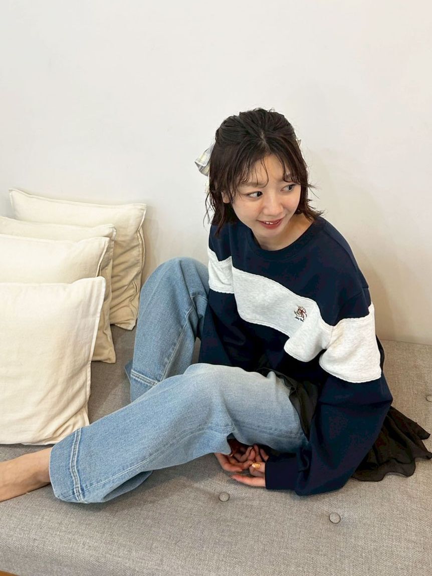 LILY BROWN「Lily Bearリボンスウェット」|スウェット・ジャージ|