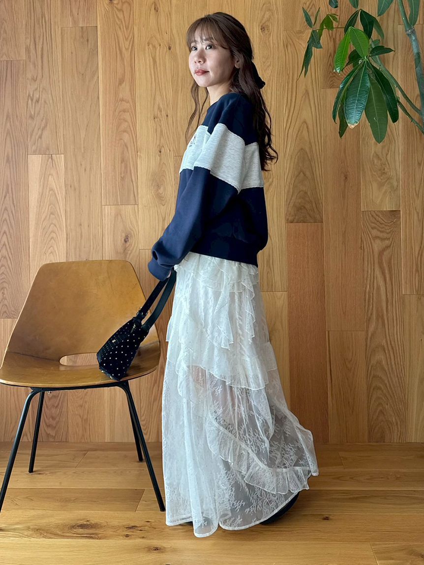 LILY BROWN「Lily Bearリボンスウェット」|スウェット・ジャージ|