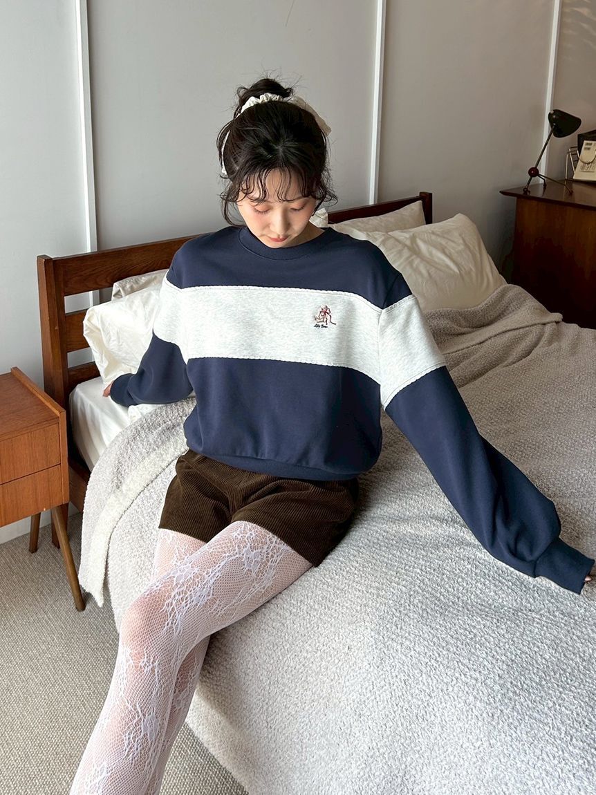 LILY BROWN「Lily Bearリボンスウェット」|スウェット・ジャージ|