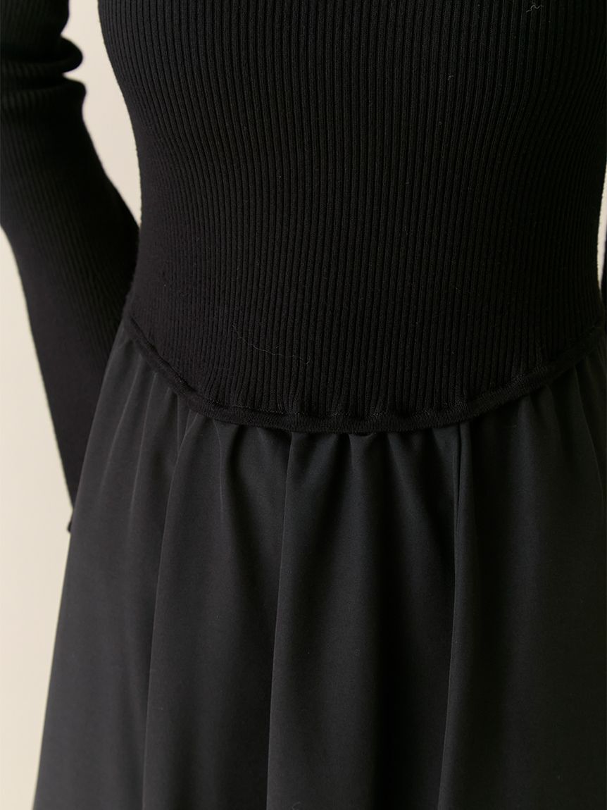 LILY BROWN「【限定カラー】【WEB限定00サイズ】フリルカラーニットコンビワンピース」|ワンピース|