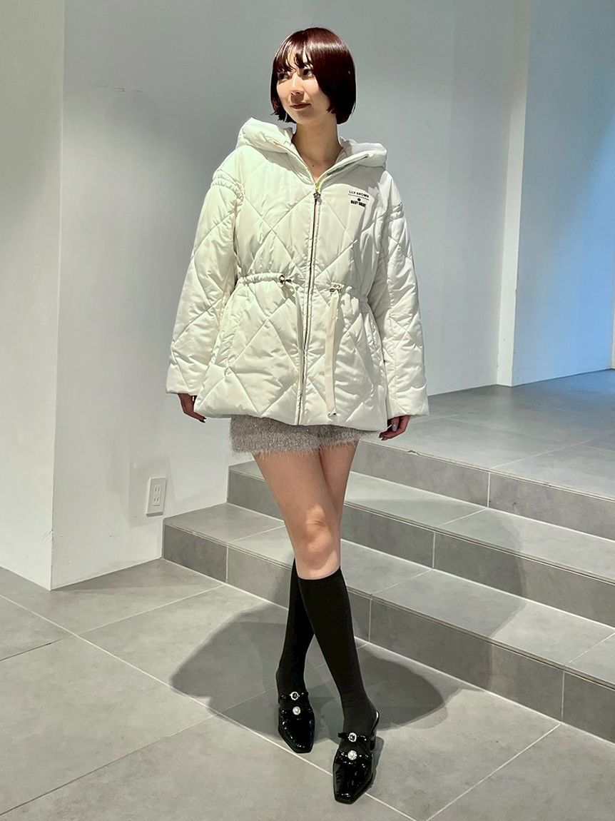 LILY BROWN「【LILY BROWN&times;MARY QUANT】デイジーチャーム付きクラシカルキルティングコート」|その他|