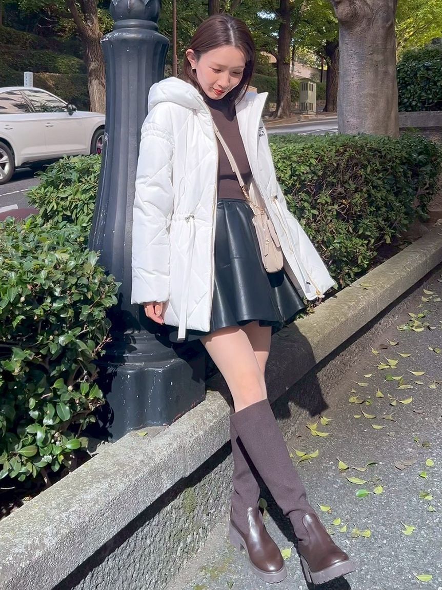 LILY BROWN「【LILY BROWN&times;MARY QUANT】デイジーチャーム付きクラシカルキルティングコート」|その他|