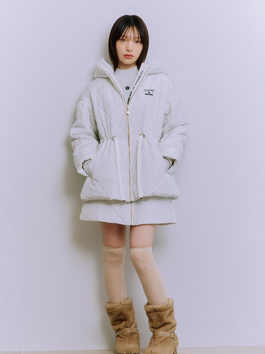 LILY BROWN「【LILY BROWN&times;MARY QUANT】デイジーチャーム付きクラシカルキルティングコート」|その他|