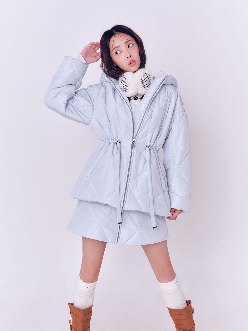 LILY BROWN「【LILY BROWN&times;MARY QUANT】デイジーチャーム付きクラシカルキルティングコート」|その他|