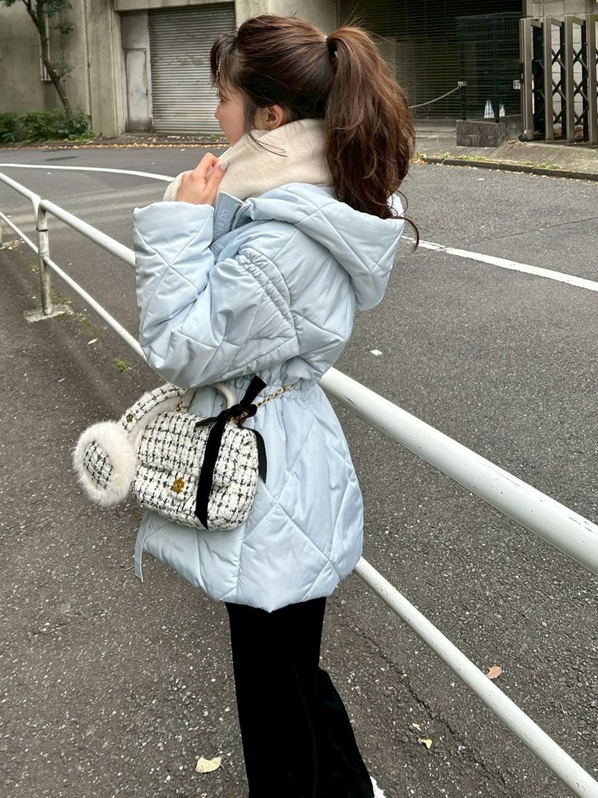 LILY BROWN「【LILY BROWN&times;MARY QUANT】デイジーチャーム付きクラシカルキルティングコート」|その他|