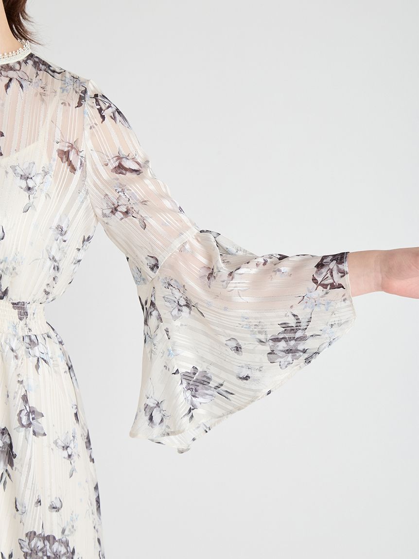 CELFORD「フラワープリントフレアワンピース」|ワンピース|