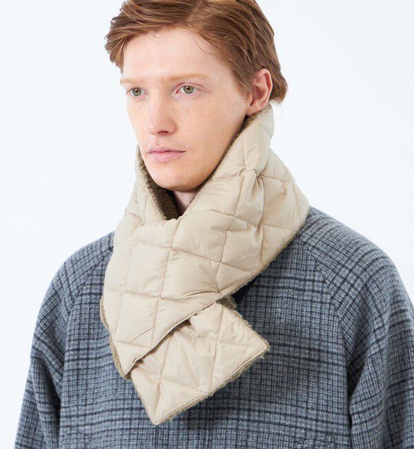 MACKINTOSH PHILOSOPHY「タフタ&times;ボア リバーシブルダウンマフラー with TAION」|マフラー|