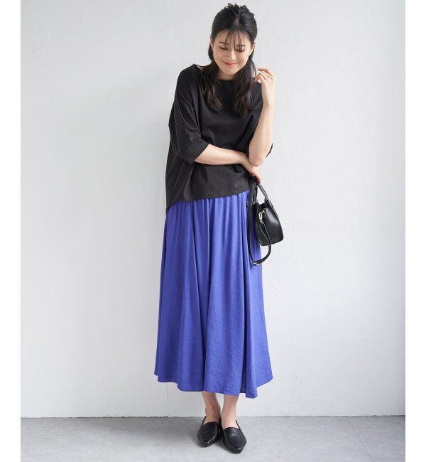 ikka「梨地ジョーゼットプルオーバー」|Tシャツ・カットソー|