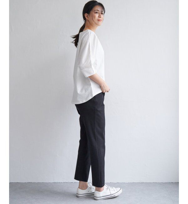 ikka「梨地ジョーゼットプルオーバー」|Tシャツ・カットソー|