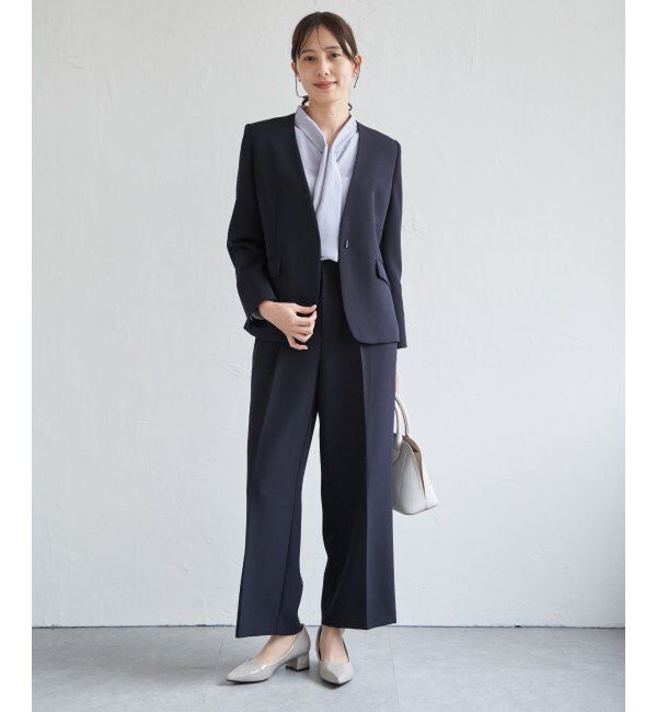 IKKA LOUNGE「【洗濯機で洗える／セットアップ対応】ウォッシャブルワイドパンツ」|その他|