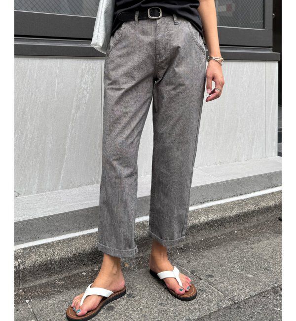 Lbc with Life「コットンシャンブレーテーパードパンツ」|その他|