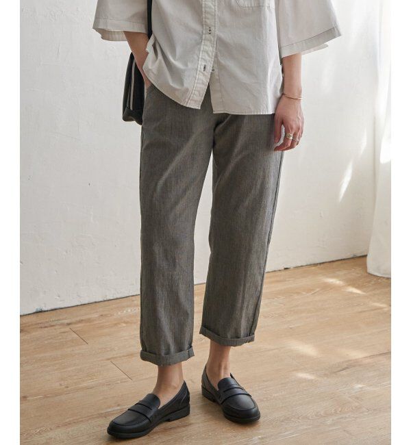 Lbc with Life「コットンシャンブレーテーパードパンツ」|その他|