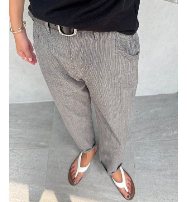 Lbc with Life「コットンシャンブレーテーパードパンツ」|その他|